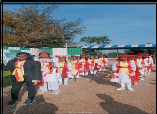 MARCH PAST GROUP GETTING READY FOR 25TH YEAR SILVER JUBILEE PROCESSION